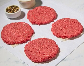Just Freshdirect 100% Grass-Fed Beef Burgers, 90% Lean